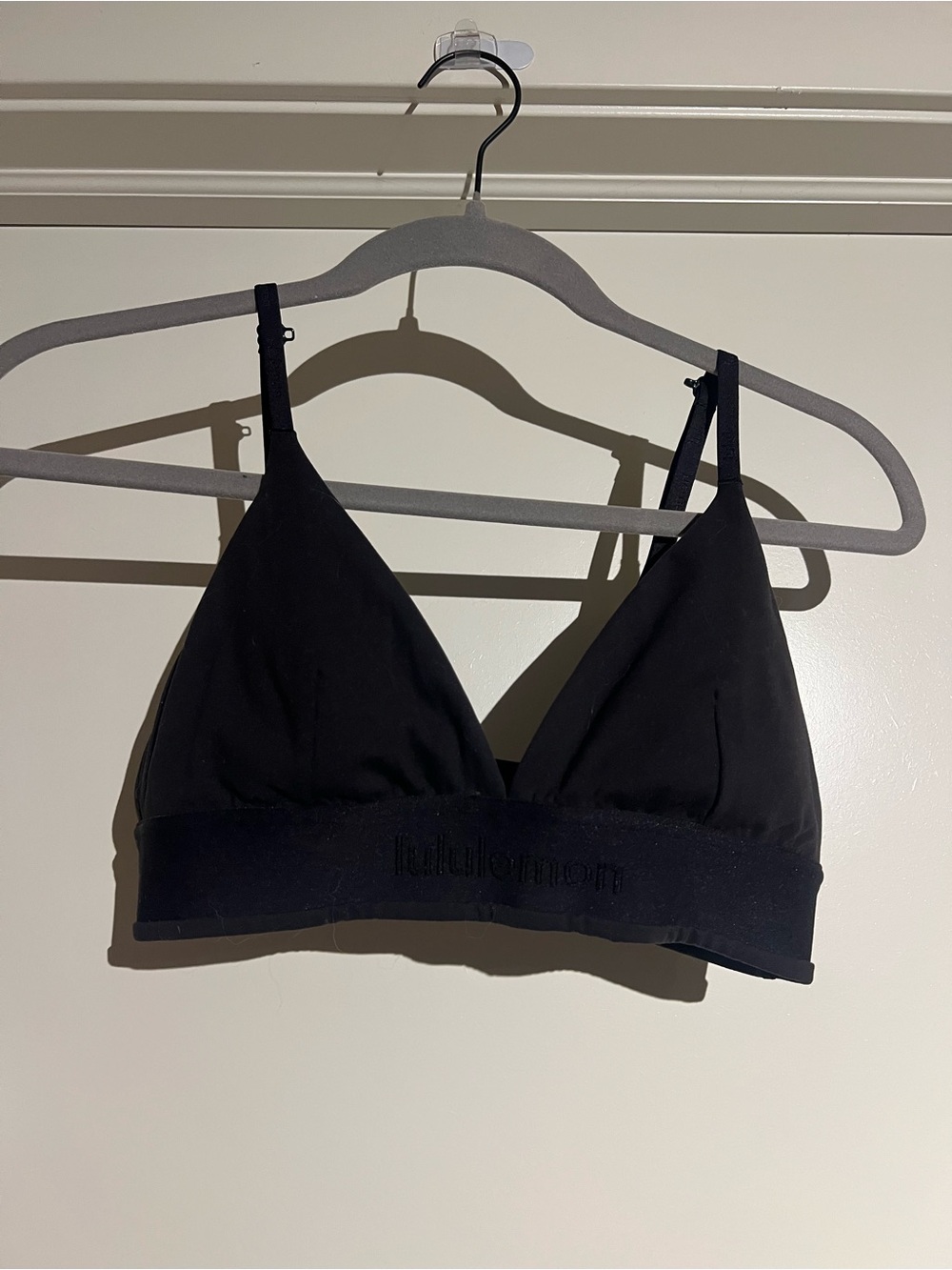 lululemon athletica Black Triangle Bralette with Elastic Band